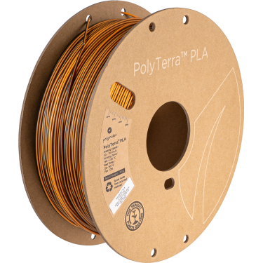 Polymaker PolyTerra PLA Dual Color - Shadow Orange (Black-Orange) - 1.75mm - 1kg